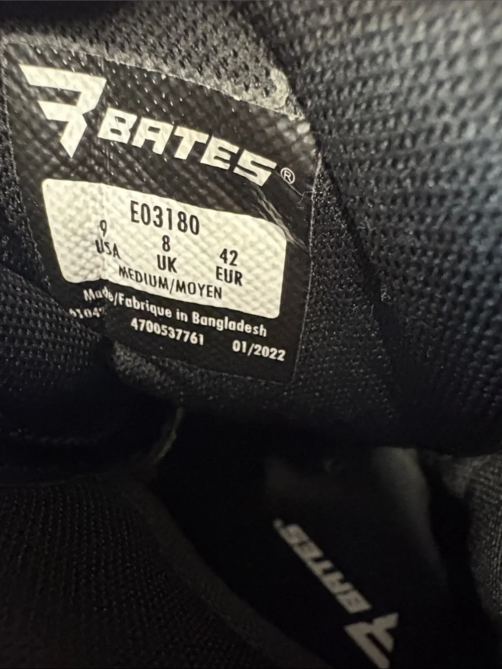 Bates Black Kids Tactical Lace-Up Boots